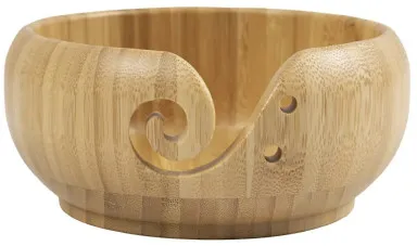 Garnschale, Durchmesser 15 cm, H: 7,5 cm, Bambus, 1 Stk.
